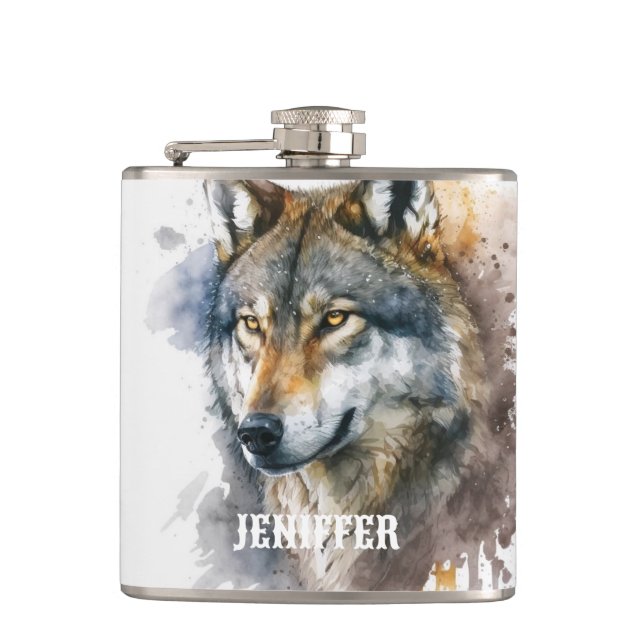 Cantil Pintura de Wolf Watercolor (Frente)