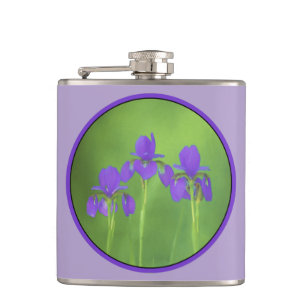 Cantil Pintura em Íris Roxa - Arte em Flor Original