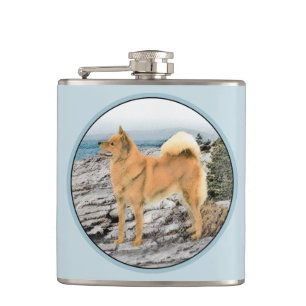 Cantil Pintura em Seashore - Arte Canina
