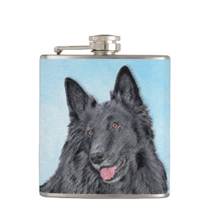 Cantil Pintura em Sheepdog Belga - Arte em Cachorro Origi