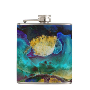 Cantil Pintura floral romântica elegante de teal