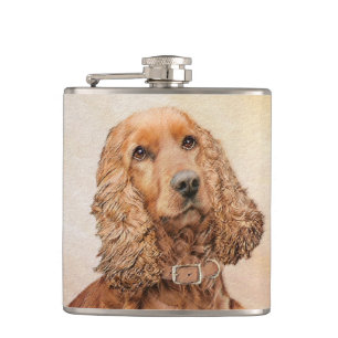 Cantil Pintura Inglesa em Cocker Spaniel - Arte Original 