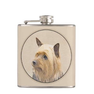 Cantil Pintura Silky Terrier - Arte Cachorro Original Cac