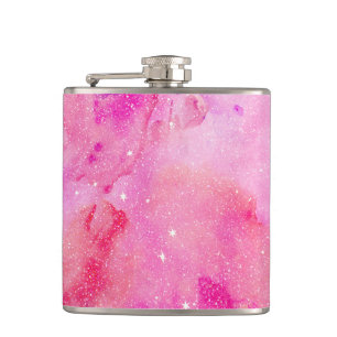 Cantil Pintura Sparkly da aguarela do falso cor-de-rosa
