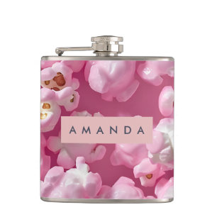 Cantil Pipoca Rosa Pastel Personalizada