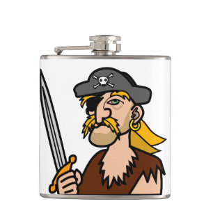 Cantil Pirata colorido dos desenhos animados com espada
