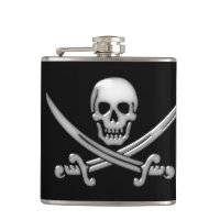Pirata Crânio e Espadas Cruzadas