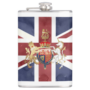 Cantil PIXDEZINES Aquarela UNION JACK e INSÍGNIA
