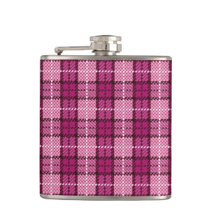 Cantil Pixel Plaid_Magenta-Black