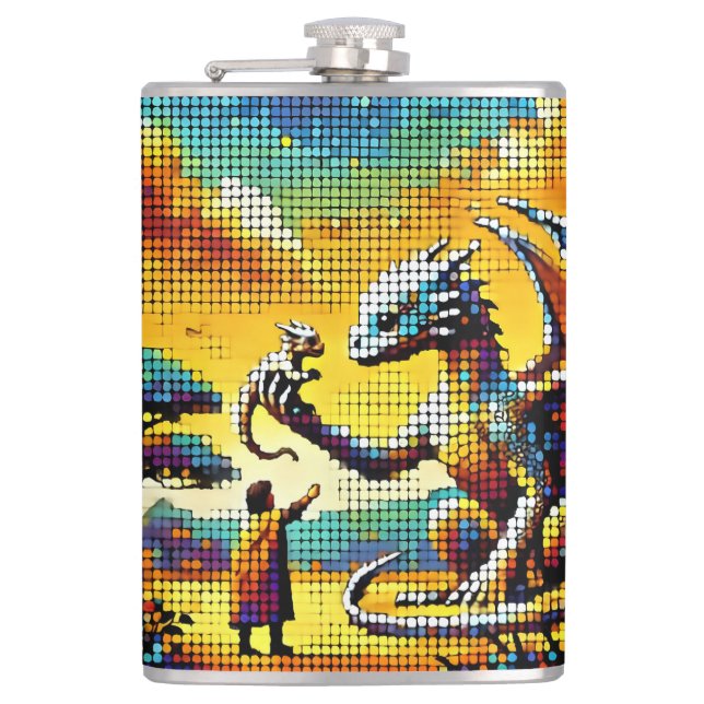 Cantil pixelated image of a dragon trainer (Frente)