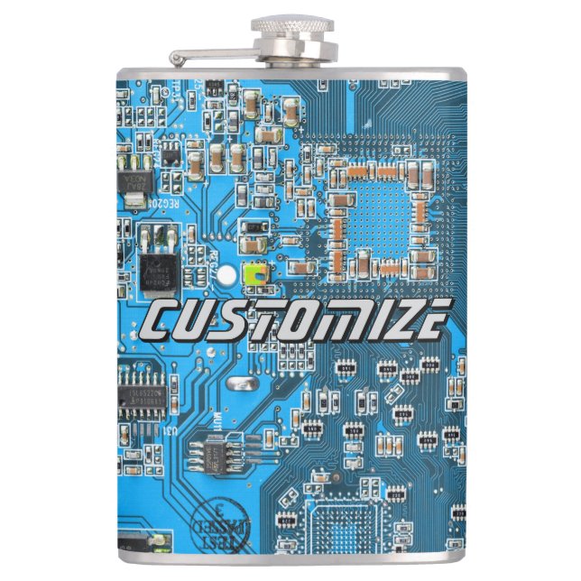 Cantil Placa de Circuito PCB Azul Personalizada para Prof (Frente)