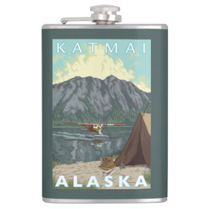Cantil Plano de Bush & pesca - Katmai, Alaska