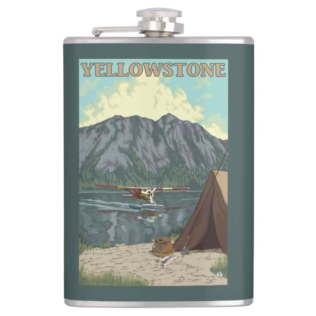 Cantil Plano de Bush & pesca - nacional de Yellowstone (Frente)