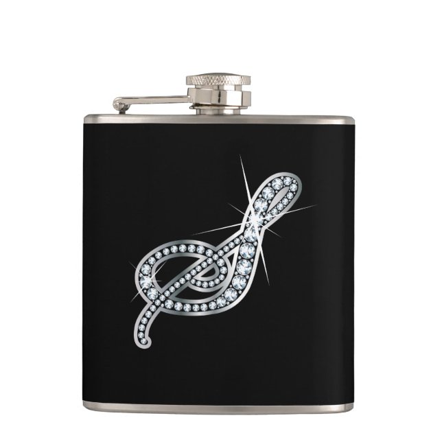 Cantil Plano S Script "Diamond Bling" (Frente)