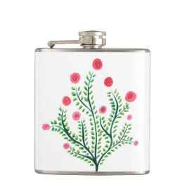 Cantil Planta de Aquarela Bonito com Primavera Floral min