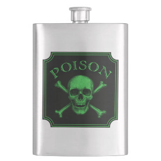 Cantil Poison Skull e Crossbones Halloween Design Impress