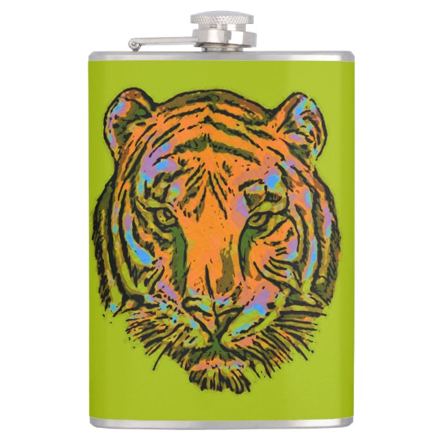 Cantil Pop Art TIGER HEAD + seu backgr. & ideias (Frente)