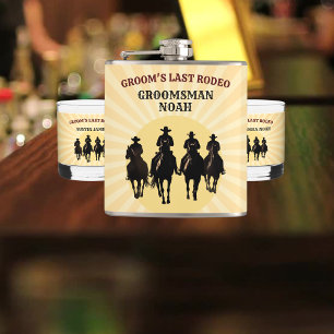 Cantil Pôr do sol do último rodeio do noivo, padrinho, fe