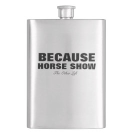 Cantil Porque garrafa da mostra do cavalo