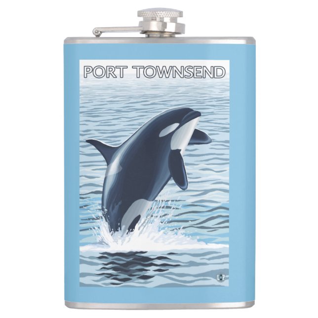 Cantil Porto Townsend, salto de WashingtonOrca (Frente)