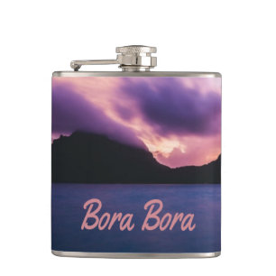 Cantil Praia da Ilha Bora Bora Suset
