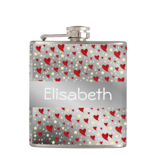 Cantil prata, coração, roxo, decoração, medalha, prêmio,  (Frente)