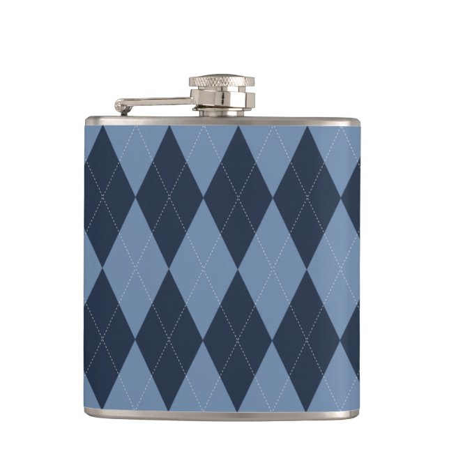 Cantil Preppy Argyle Azul Marinho & Azul Personalizado pa (Frente)