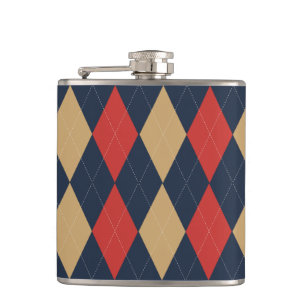 Cantil Preppy Argyle Azul Marinho Caqui personalizado