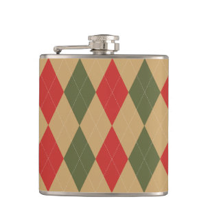 Cantil Preppy Argyle Caqui Verde Exército Vermelho Person