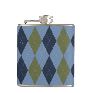 Cantil Preppy Argyle Fumaça Azul Verde Marinho Personaliz