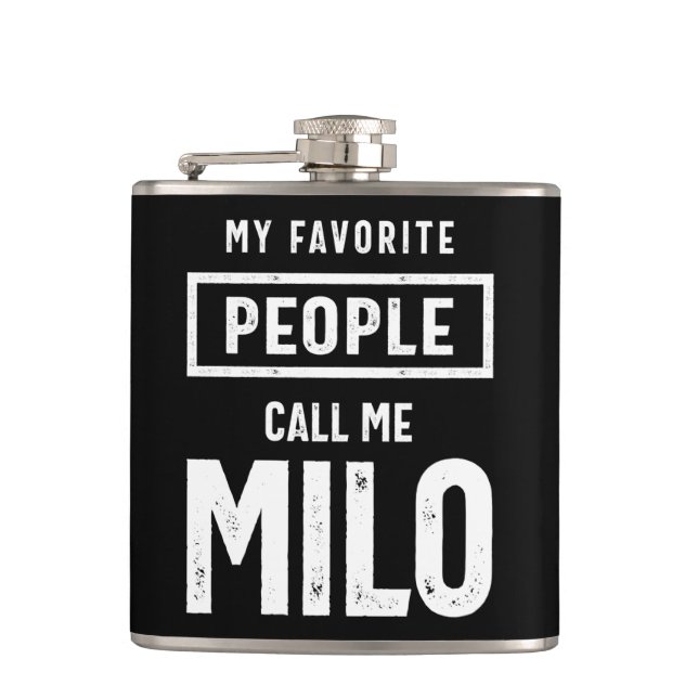 Cantil Presente de Aniversário do Nome Personalizado Milo (Frente)