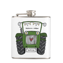 Cantil Presente de Casamento do País do Trator Verde Pers