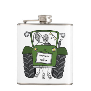 Cantil Presente de Casamento do País do Trator Verde Pers