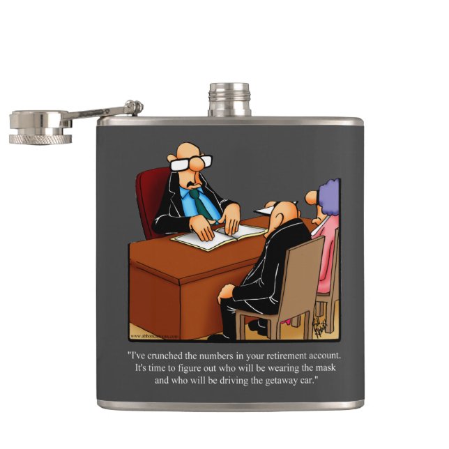 Cantil Presente de Humor Flask Engraçado (Aberto)