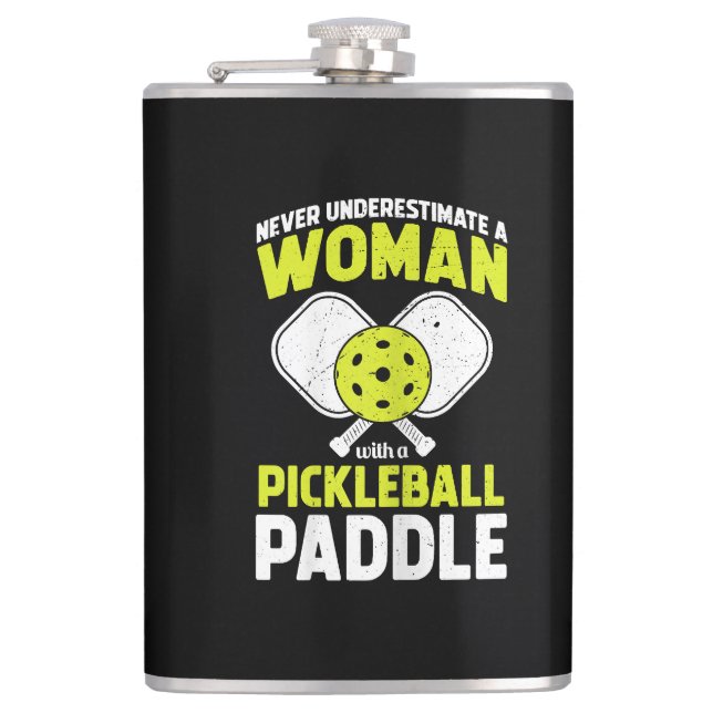Cantil Presente de Jogadora de Pickleball Divertido para  (Frente)