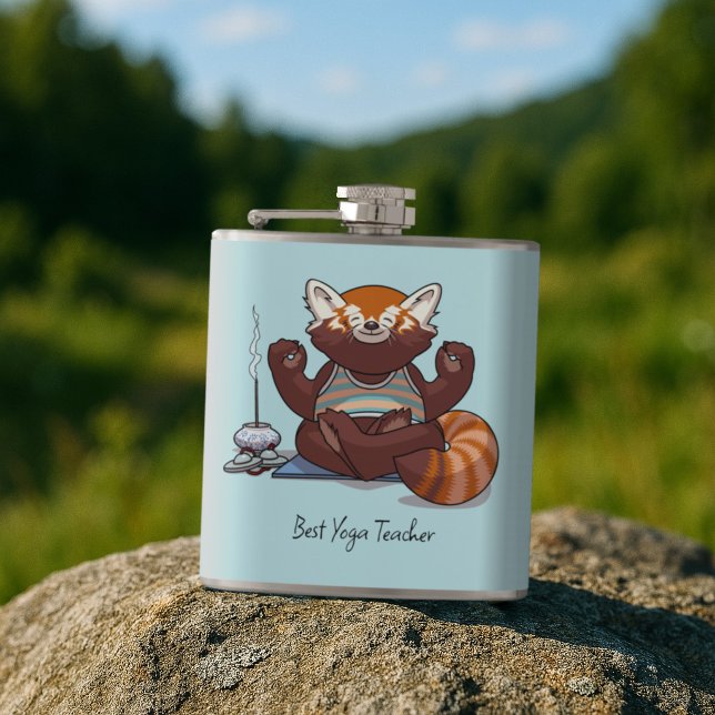 Cantil Presente de Melhor Professor de Yoga do Panda Verm (Criador carregado)