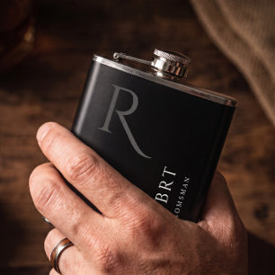 Cantil Presente Masculino Preto com Monograma para Padrin