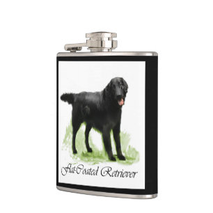 Cantil Presentes De Arte De Retriever Revestidos Planos