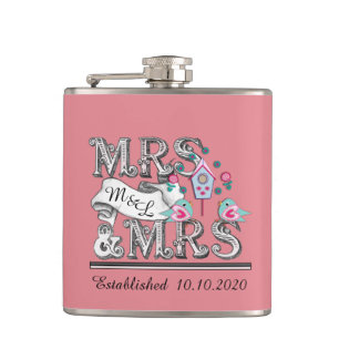 Cantil Presentes de casamentos de lésbicas personalizado