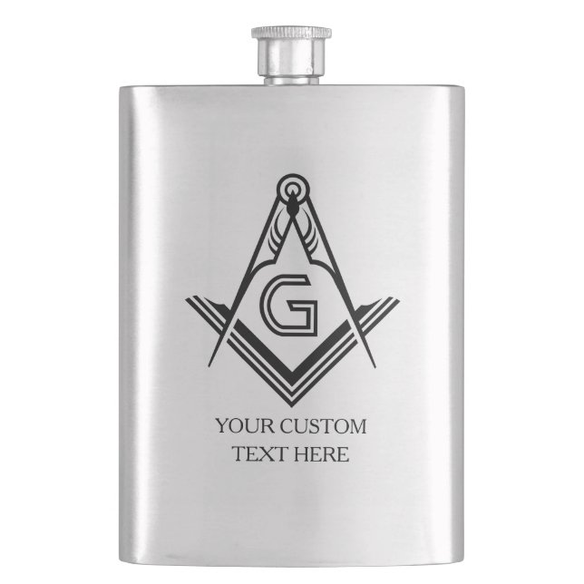 Cantil Presentes Masônicos Personalizados | Freemason Gif (Frente)
