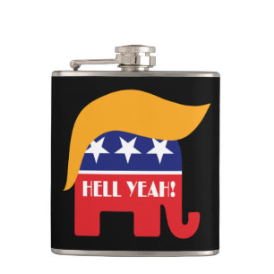 Cantil Presidente Donald Trump GOP Elefante Cabelo