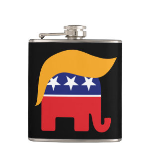 Cantil Presidente Donald Trump GOP Elefante Cabelo