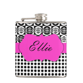 Cantil Preto e branco de vidro personalizado