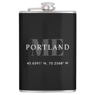 Cantil Preto Personalizar Cidade Coordena a Longitude do