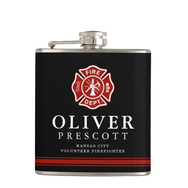 Cantil Preto voluntário do costume da cruz maltesa do (Frente)