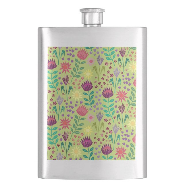 Cantil Protea Floral Block Impressão Millefleur Cheio ver (Frente)
