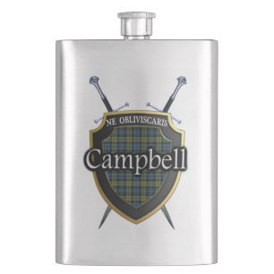 Cantil Protetor e espadas do Tartan de Campbell do