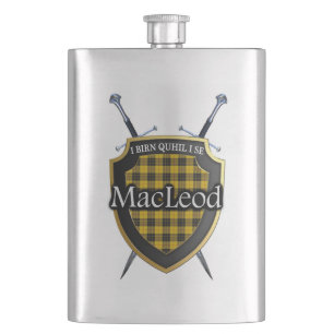 Cantil Protetor e espadas escoceses do Tartan de MacLeod