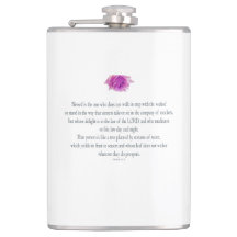 PSALM 1:1-3 com Flor Roxo