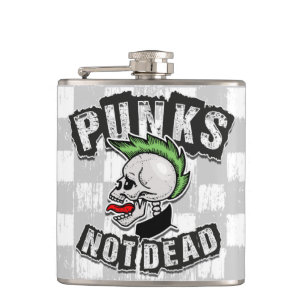 Cantil Punks Not Morto Skull Mohawk Punk Rock Rocker